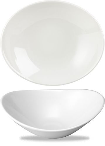 Ovale Schale 21 x 17 cm Orbit White - Churchill