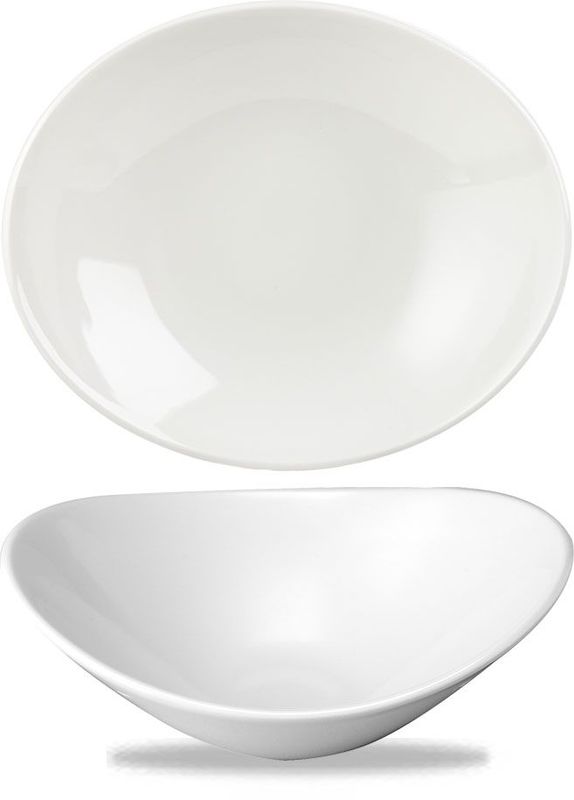 Ovale Schale 25,5 x 21,2 cm Orbit White - Churchill