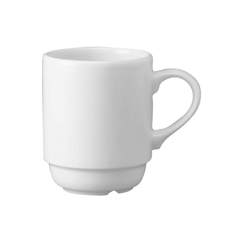 Stackable Mug 28 cl Snack Attack White Holloware - Churchill