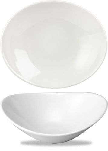 Ovale Schale 18 x 14 cm Orbit White - Churchill