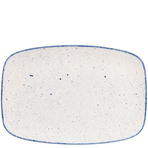 Ovaler Teller 34,4 x 23,4 cm Stonecast Hints Indigo Blue - Churchill