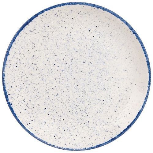 Flacher Teller 28,8 cm Stonecast Hints Indigo Blue - Churchill