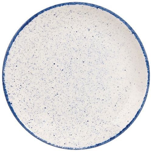 Flacher Teller 21,7 cm Stonecast Hints Indigo Blue - Churchill