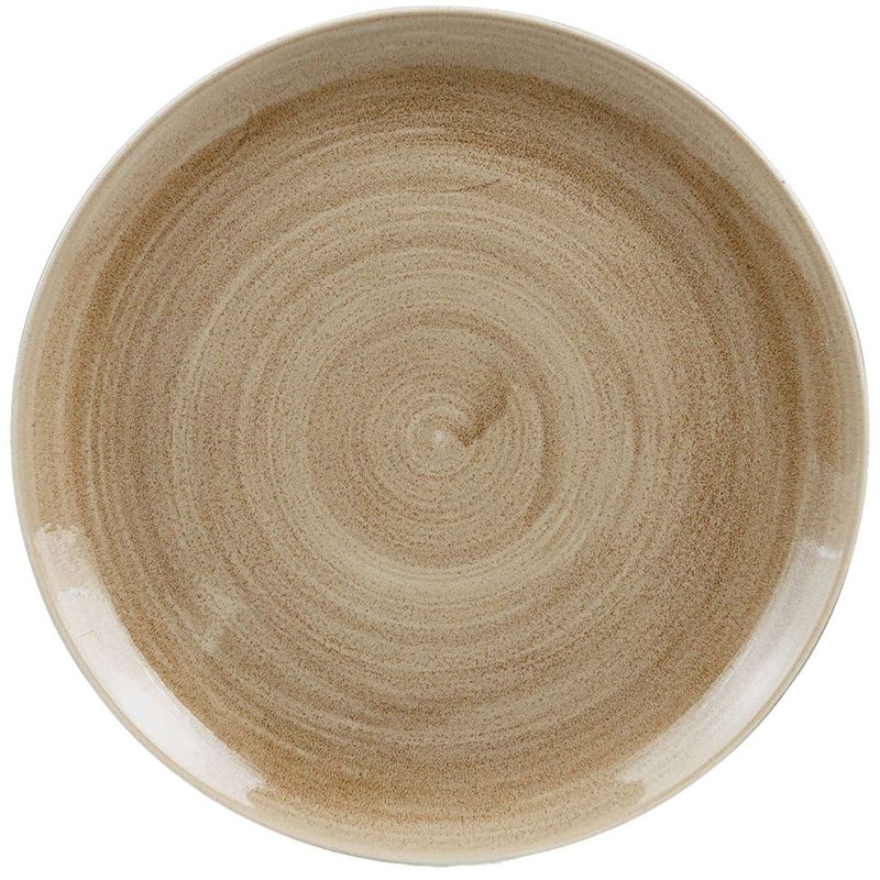 Flat Plate 32.4 cm Stonecast Patina Antique Taupe - Churchill
