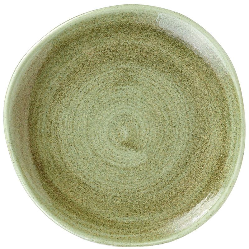 Organic Dinner Plate 21 cm Stonecast Patina Burnished Green - Churchill