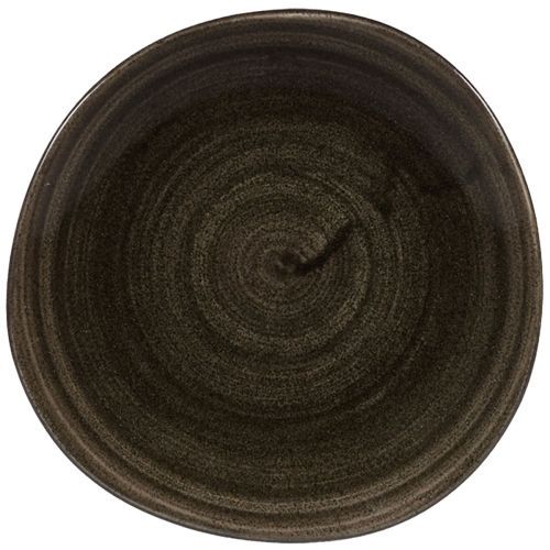 Organischer flacher Teller 18,6 cm Stonecast Patina Iron Black - Churchill