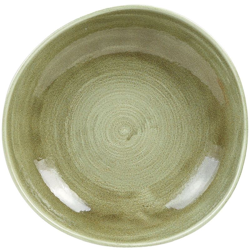 Organic Flat Plate 28.6 cm Stonecast Patina Burnished Green - Churchill