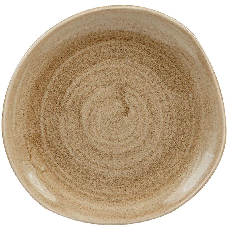Organic Flat Plate 18.6 cm Stonecast Patina Antique Taupe - Churchill