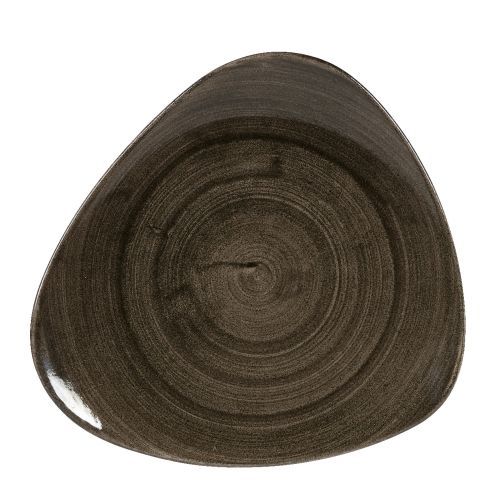Dreieckiger Teller 31,1 cm Stonecast Patina Iron Black - Churchill