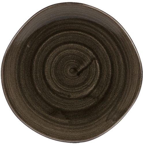 Organischer tiefer Teller 25,3 cm Stonecast Patina Iron Black - Churchill