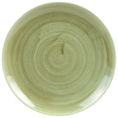 Flat Plate 21.7 cm Stonecast Patina Burnished Green - Churchill