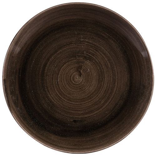 Flacher Teller 21,7 cm Stonecast Patina Iron Black - Churchill