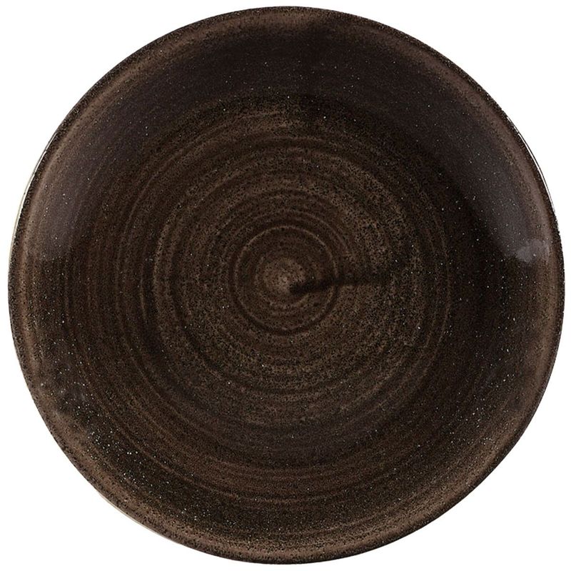 Flacher Teller 16,5 cm Stonecast Patina Iron Black - Churchill