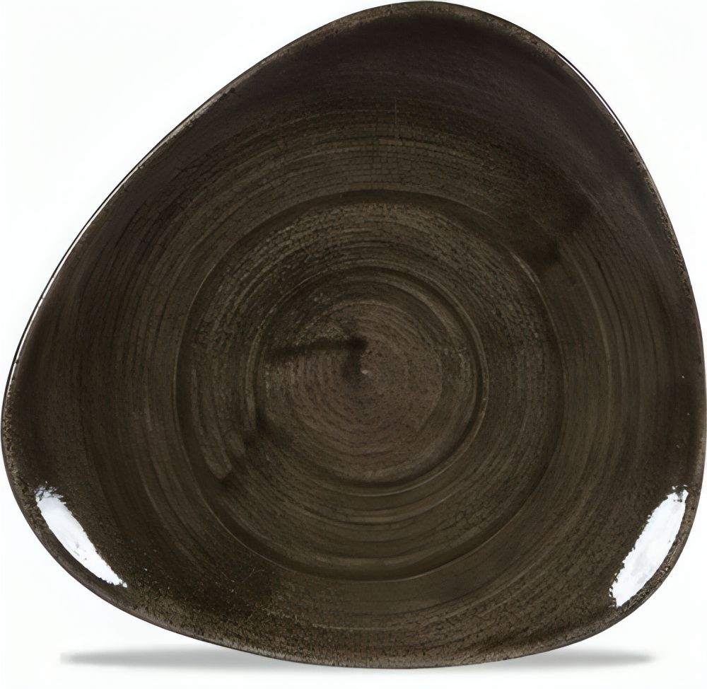 Triangular Plate 20.3 cm Stonecast Patina Iron Black - Churchill