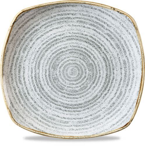 Square Plate 25.2 cm Studio Prints Homespun Stone Grey - Churchill