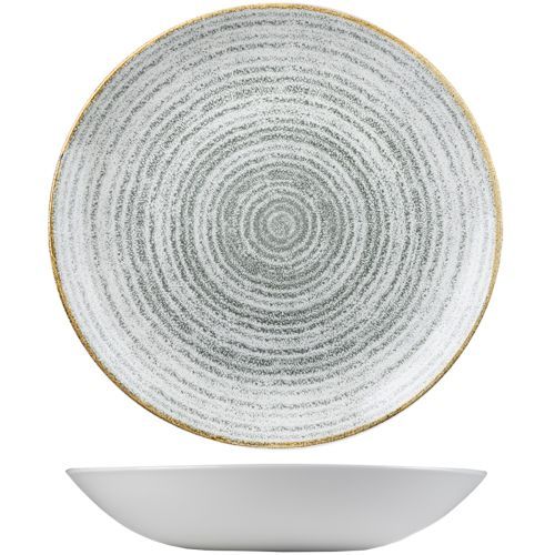 Deep Plate 24.8 cm Studio Prints Homespun Stone Grey - Churchill
