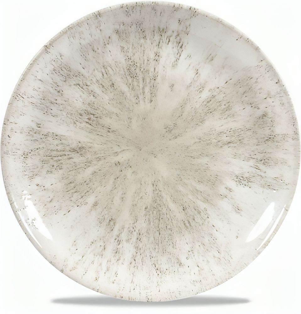 Flat Plate 28.8 cm Studio Prints Stone Agate Grey - Churchill