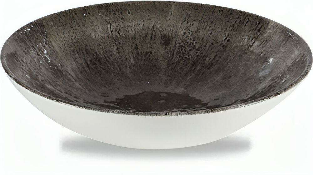 Deep Plate 24.8 cm Studio Prints Stone Quartz Black - Churchill