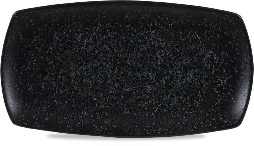 Rectangular Plate 35.5 x 19 cm Menu Shades Caldera Ash Black - Churchill