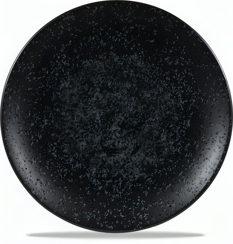 Flacher Teller 27 cm Menu Shades Caldera Ash Black - Churchill
