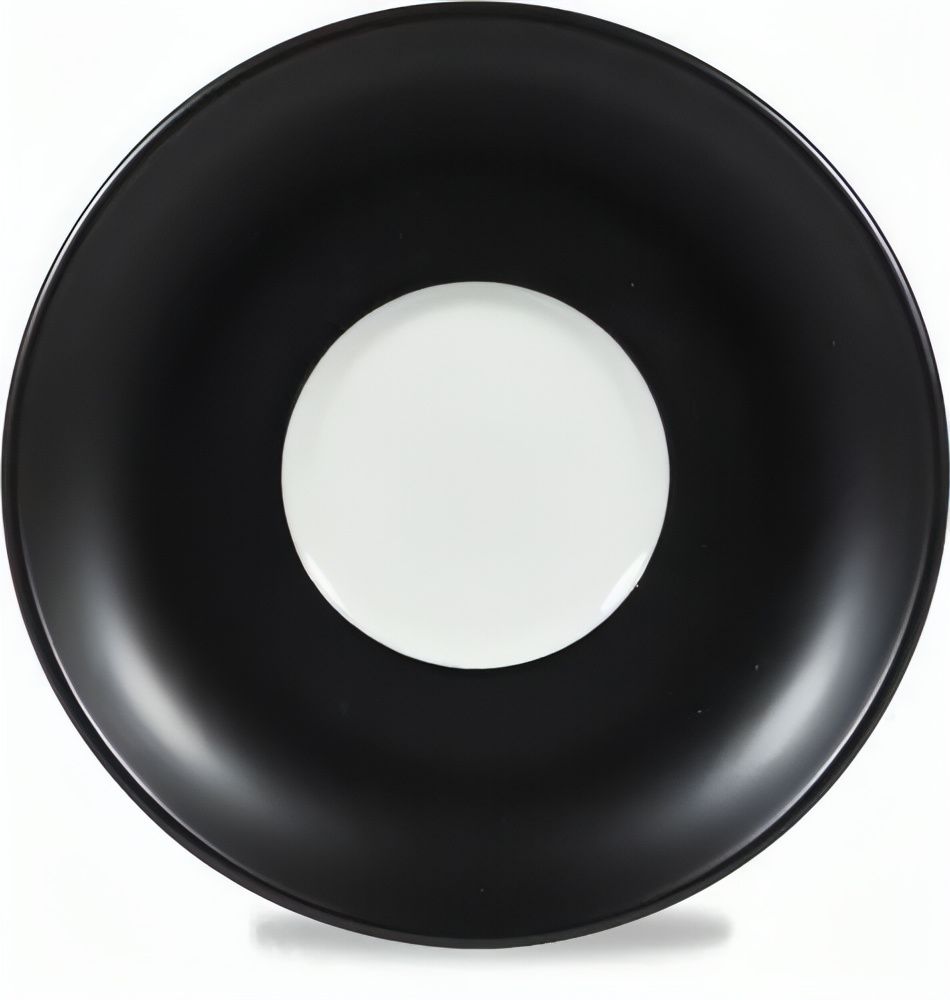 Cappuccino Saucer 15.5 cm Menu Shades Caldera Ash Black - Churchill