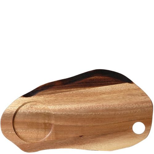 Cutting Board 1 Recess 32 x 17 cm Natural Acacia - Churchill