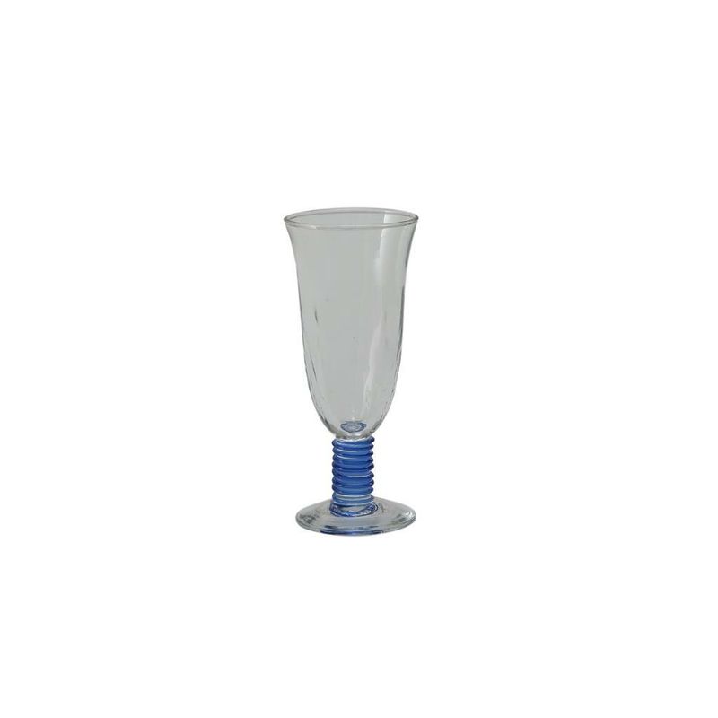 Flute Glass 23 cl Blue Maya Stem - Tirolix