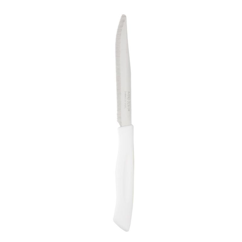 Set of 6 Steak Knives 220 mm White - Marietti