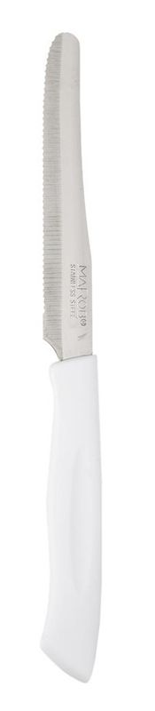 Set of 6 Table Knives 215 mm White - Marietti