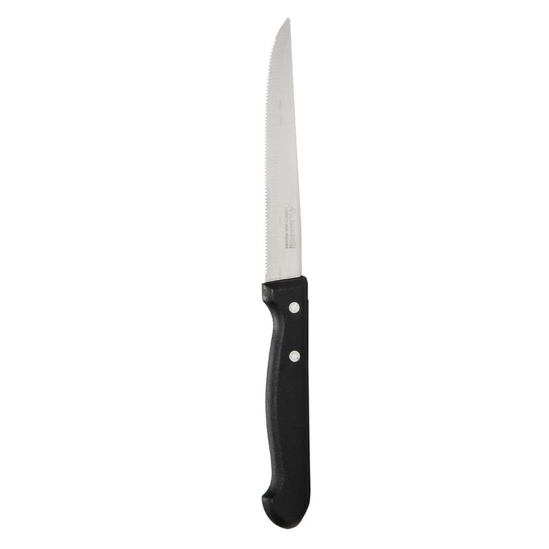 Set of 6 Steak Knives 222 mm Black - Marietti