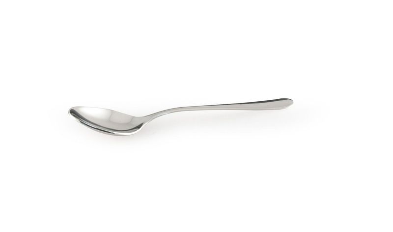 Pintinox moka spoon in 18/10 stainless steel, 10.9 cm, ideal for professional HORECA use.

