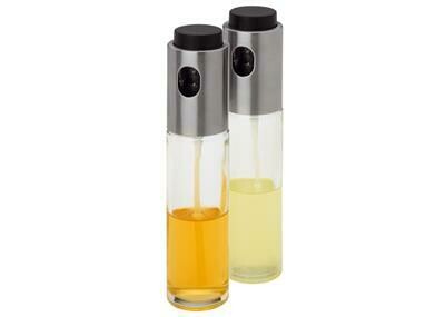 Westmark set 2 oil vinegar sprayers glass stainless steel horeca
