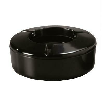 Tirolix - Windproof Ashtray 12.5 cm Black Melamine