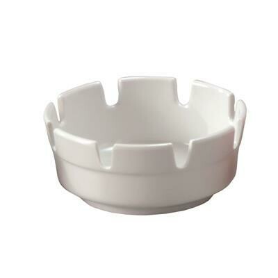 Ashtray 10 cm White Melamine Mod. B.Co T05 - Tirolix