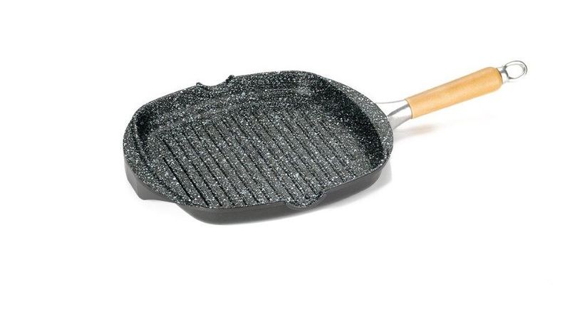 Pierrestone Antik Ars 28x28 cm nonstick grill pan induction with ribbed surface for horeca use