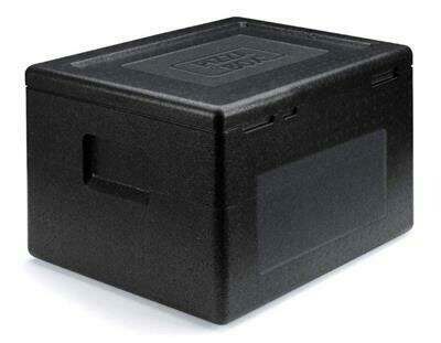 Pizza Box Container 42 x 42 cm Black - Polibox