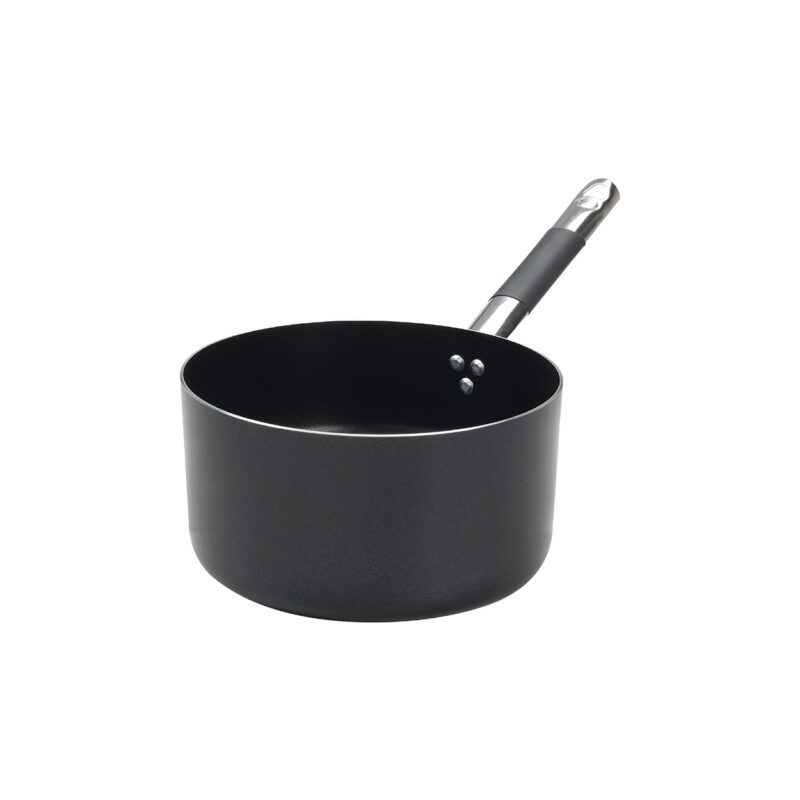 Hoher Kochtopf mit 1 Griff 20 cm al Black 3 mm - Agnelli