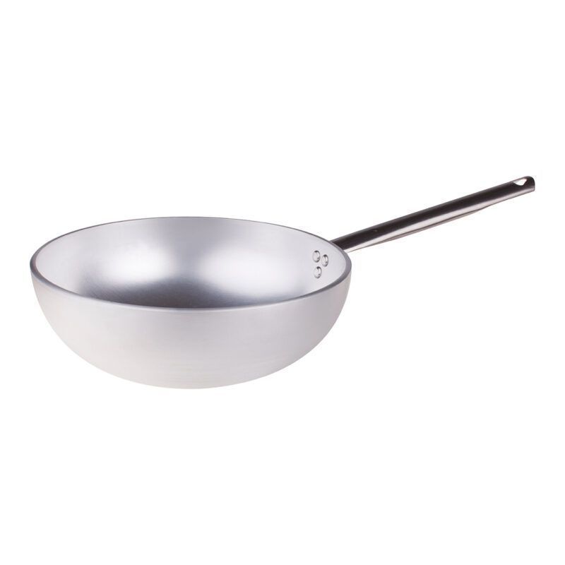 Wok 32 cm Aluminum 5 mm Radiant Flared - Agnelli
