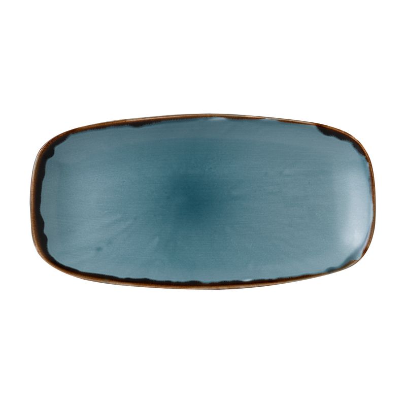 Chef's rechteckiger Teller 29,8x15,3 cm Harvest Blue - Dudson