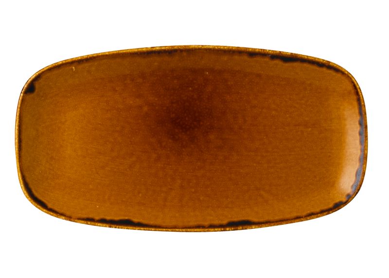 Chef's rectangular plate 35.5x18.9 cm Harvest Brown - Dudson