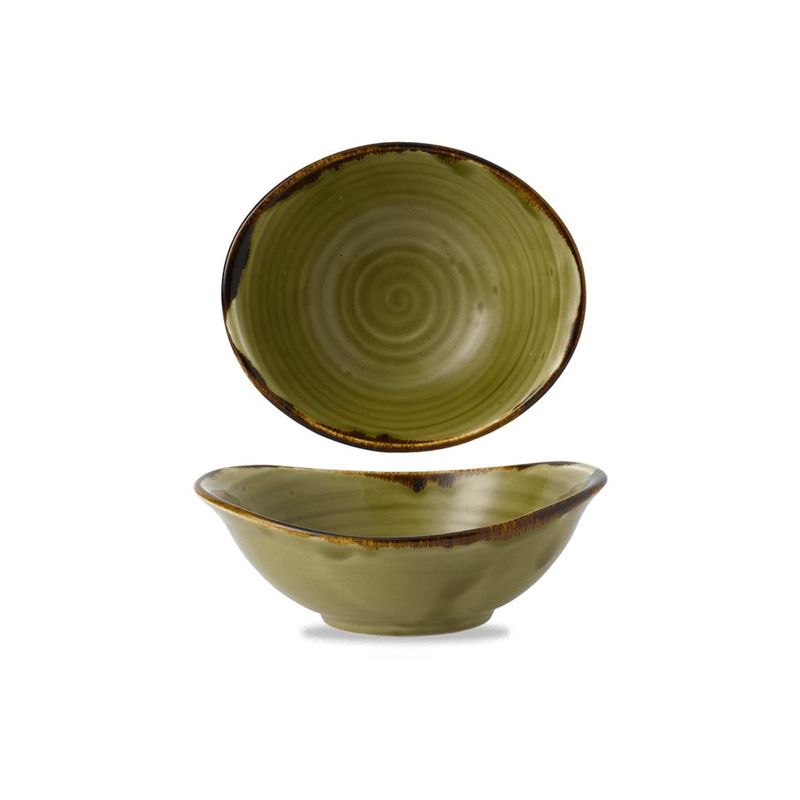 Oval Bowl 19.9 x 16.8 cm Harvest Green - Dudson