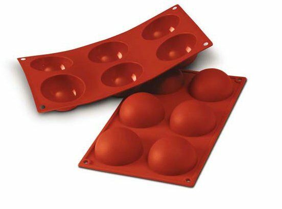 Mould for 6 Hemispheres 6 cm Classic - Silikomart