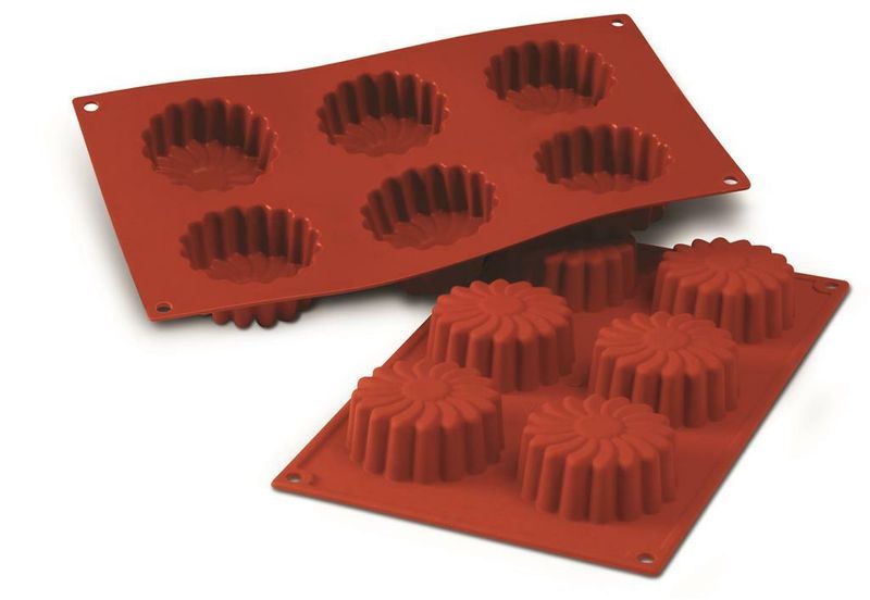 Mould for 6 Daisy 7 cm Classic - Silikomart