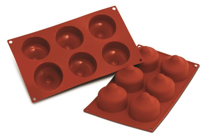 Mould for 6 Kiss 7 cm Classic - Silikomart