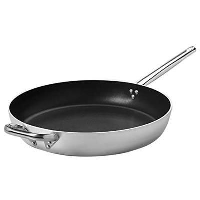 Zylindrische Pfanne mit 1 Griff 45 cm Aluminium Antihaft 3 mm - Agnelli