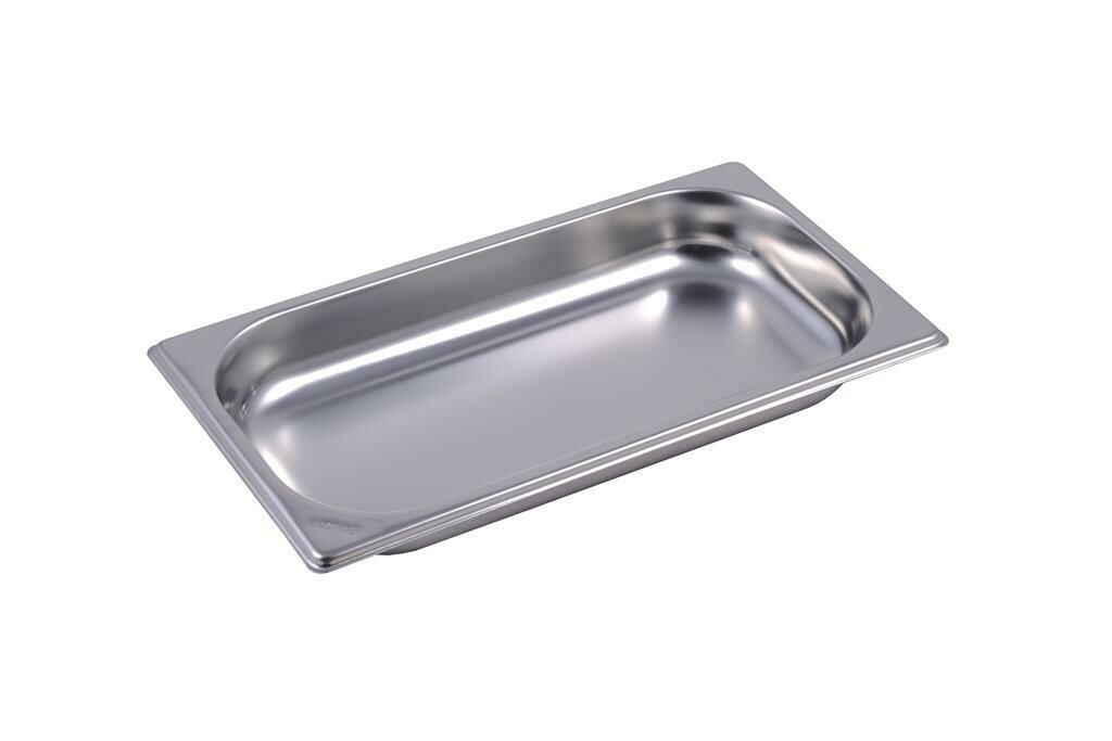 Inoxmacel GN 1 3 stainless steel tray 32.5x17.5 h4 cm horeca use
