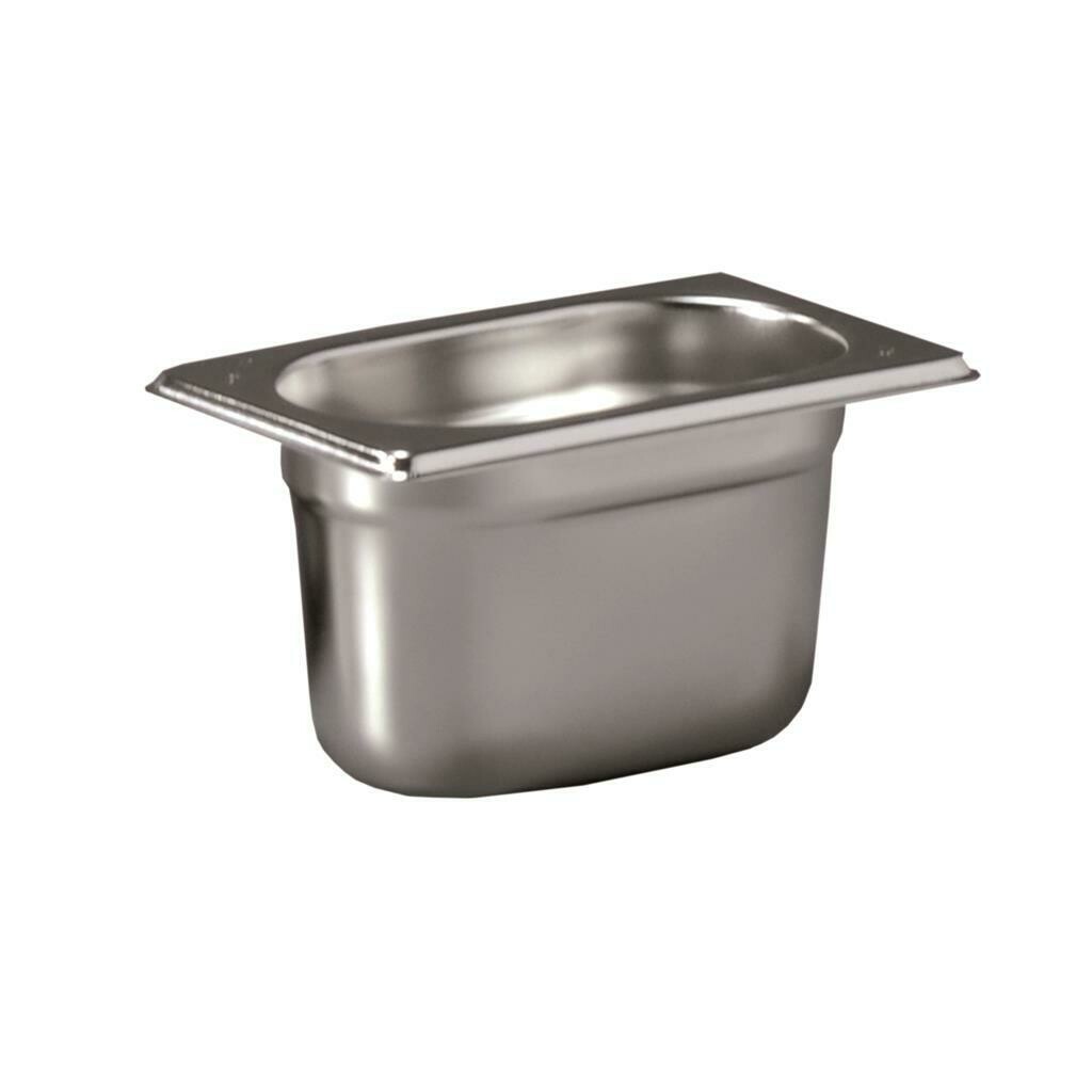 Inoxmacel GN 1 9 stainless steel pan 17.6x10.8 h10 cm horeca use