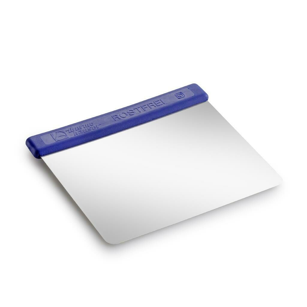 Thermohauser 12x11 cm stainless steel flexible scraper for professional horeca kitchen