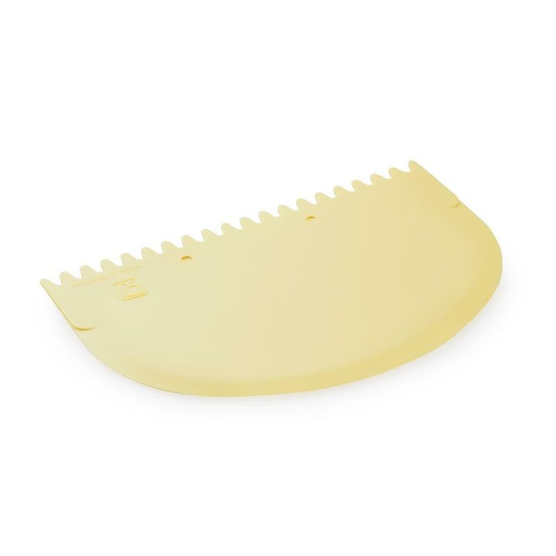 Thermohauser 11.5x7.6 cm polypropylene half moon scraper for professional horeca kitchen use