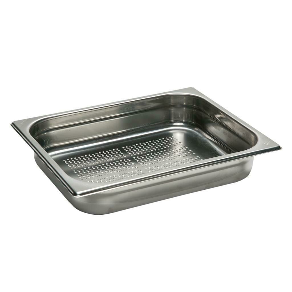 Vasca GN 2 1 Inoxmacel 65x53 h6.5 fondo forato inox horeca